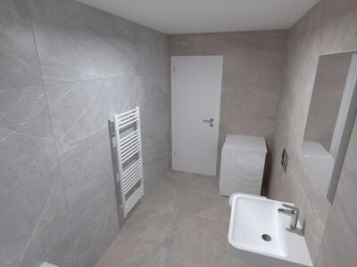 Vizualizace typické koupelny | Vizualizace typické koupelny + WC