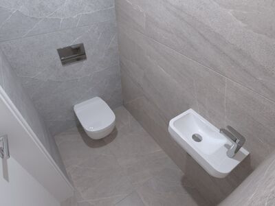 WC | Vizualizace typické koupelny + WC